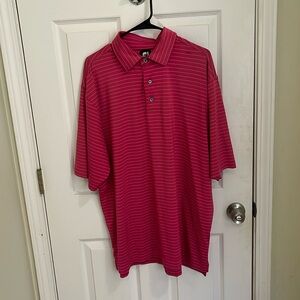 Men’s XL Pink Footjoy Golf Polo